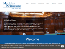 Tablet Screenshot of madden-finucane.com